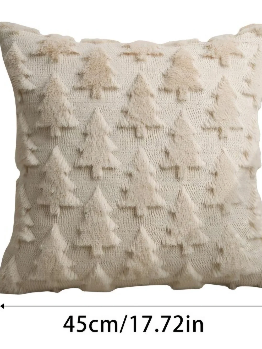 Holiday Textured Tree Throw Pillow - Cream. Set of 2. NWT.